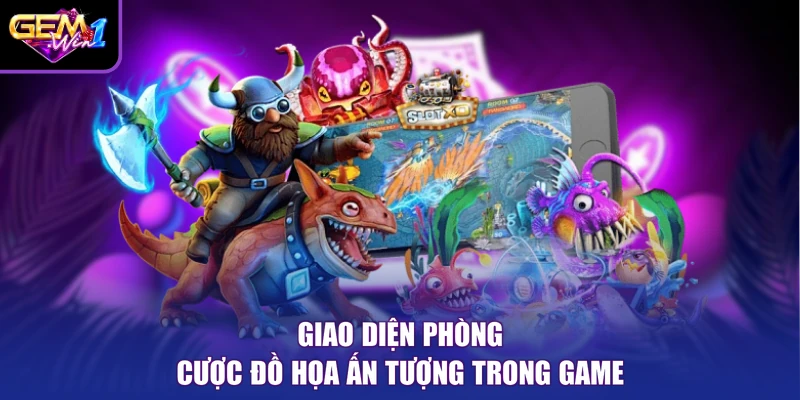 Giao diện phòng cược đồ họa ấn tượng trong game 
