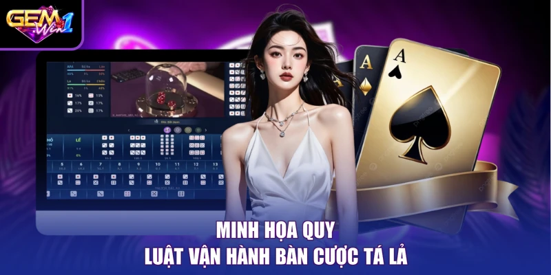 Minh họa quy luật vận hành bàn cược Tá lả
